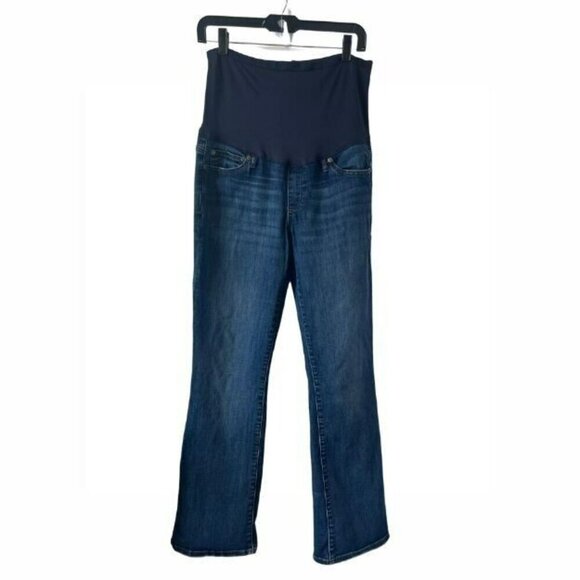 Gap Denim - Women GAP Maternity Boot Cut 10 Blue Medium Wash Perfect Demi Panel Jeans